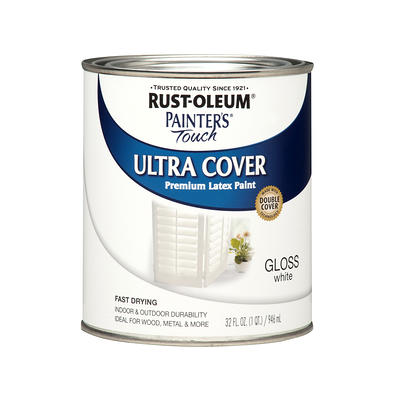 Rust-Oleum Professional 1 gal. High Performance Protective Enamel Gloss  White Oil-Based Interior/Exterior Paint 242256 - The Home Depot