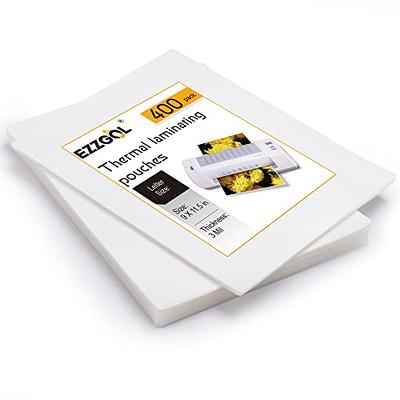 Thermal Laminating Pouches, Ezzgol 400 Pack Plastic Laminating