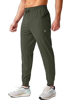 G Gradual Men's Sweatpants with Zipper Pockets Tapered Joggers for Men Athletic  Pants for Workout, Jogging, Running (Green, Small) - Yahoo Shopping