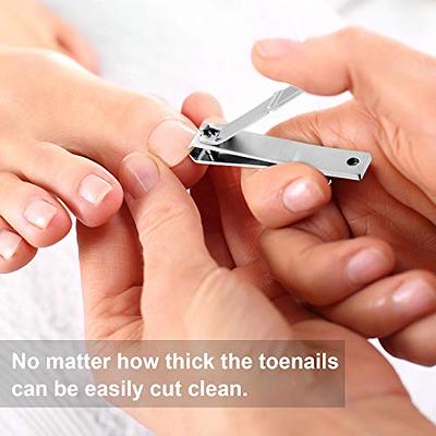 Toenail Clippers For Thick Nails Large Toe Nail Clipper Catcher Heavy Duty  Stainless Steel Wide Jaw Opening Fingernail Cutters - Clippers & Trimmers -  AliExpress