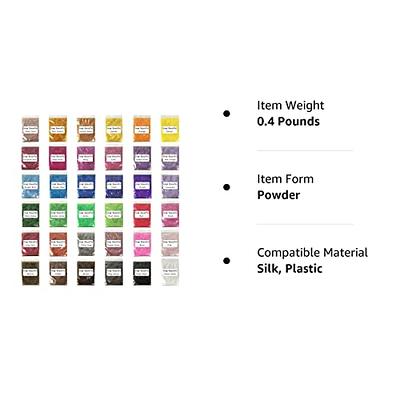 Mica Powder–Epoxy Resin Dye–Soap Dye Soap Colorant for Bath Bomb Dye Colorant– 36 Powdered Pigments Set – Mica Powder Organic for Soap