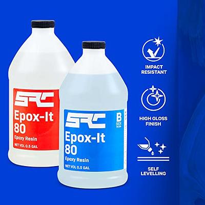 Specialty Resin & Chemical Epox-It 80 (1 Gal), Clear Epoxy Resin Kit for  Beginners & Experts, Clear Epoxy Coating for Bar Top, Countertop,  Tabletop