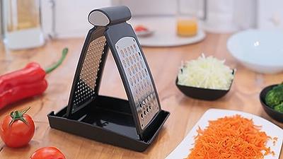 Cheese Grater With Airtight Storage Container - Vegetable Chopper, Kitchen  Cutter, Shredder for Cheese & Vegetables (2-in-1)