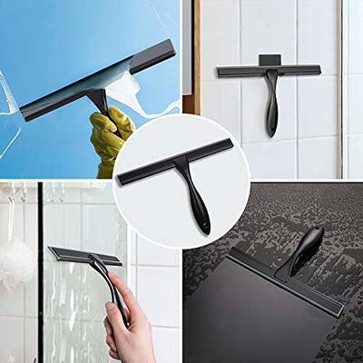 HIWARE All-Purpose Shower Squeegee for Shower Doors, Bathroom, Window and  Car Glass - Black, Stainless Steel, 12 Inches - Yahoo Shopping