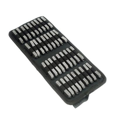 Steel Metal Stamps Set, 27 Pcs Easy To Storage Metal Stamps High Strength  For Leather 3mm Letters,4mm Letters 