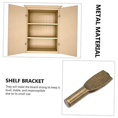 Shelf Pins Shelf Support Pegs for Furniture Bookcase Shelves Cabinet Closet  Shelf Supports Gold 16 Pcs 