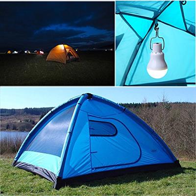 Solar Light Bulbs, Outdoor Indoor Home Chicken Coop Lights, Solar Powered  LED Shed Lights, Camping Lamps for Tent (2 Packs)