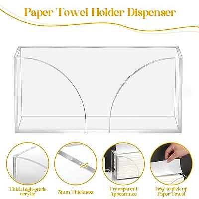 Countertop Multi-fold Paper Towel Holder-Acrylic (10.75 W x 5” H