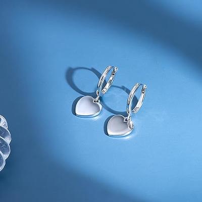 BE GRATEFUL BRIGHT HEART earrings: Sterling silver – Carlota Guardia Jewelry