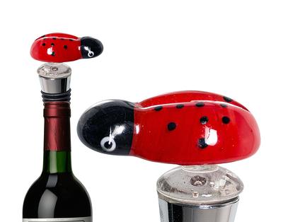 Ladybug Wine Bottle Stopper - Glass Shaped Decorations/Decor For Home  Hostess Gift - Yahoo Shopping