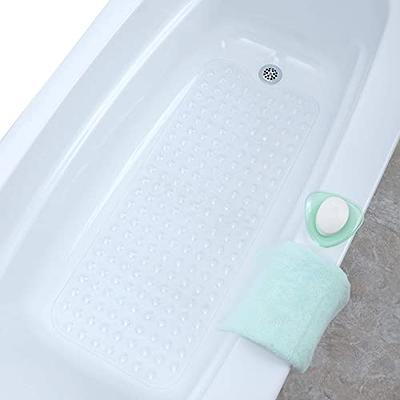 SlipX Solutions Power Grip Extra Long Bath Tub & Shower Mat 39x16, Wet Floor  Non-Slip