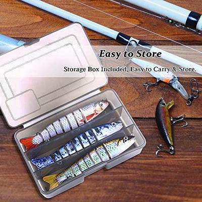 Floating Fishing Lures Fishing Topwater Baits Multi Jointed Slow Sinking  Lifelike Fishing Kits Swimbait Freshwater Saltwater for Bass Trout