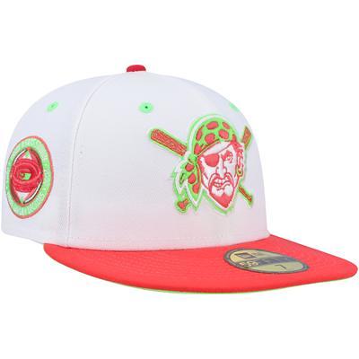 Men's New Era White/Coral York Yankees 100th Anniversary Strawberry Lolli 59FIFTY Fitted Hat