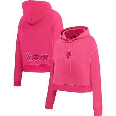 Pro Standard Pittsburgh Steelers Triple Pink Cropped Pullover Hoodie