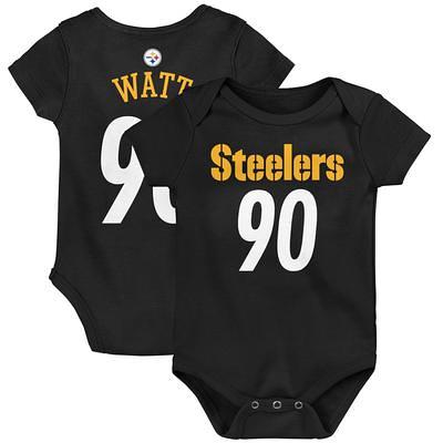 Men's Fanatics Branded T.J. Watt Black Pittsburgh Steelers Player Icon Name  & Number Pullover Hoodie