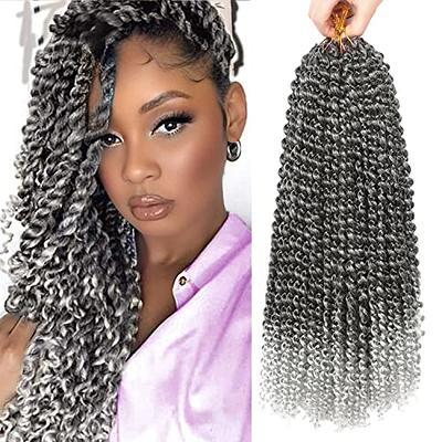 GetUSCart- 14 Inch Spring Twist Crochet Braids Hair for Butterfly Locs Bomb Twist  Crochet Hair Beyond Beauty Ombre Colors Synthetic Fluffy Hair Extension 3  Packs 30 Strands 190g/Pack(14 Inch, T1B 30)