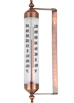 MIKSUS 10.2 New Premium Steel Thermometer Indoor Outdoor Decorative  (Upgraded Accuracy and Design) - Yahoo Shopping