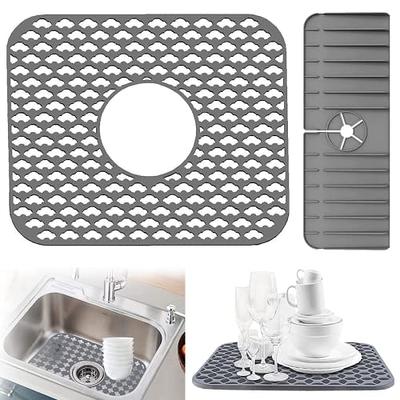 Lordear Sink Protector for Kitchen Sink Silicone Kitchen Sink Mat 13.58 *  11.6 Inch,Non-slip Sink Mats for Bottom of Stainless Steel Farmhouse  Porcelain Kitchen Sink Silicone Sink,Rear Drain Hole - Yahoo Shopping