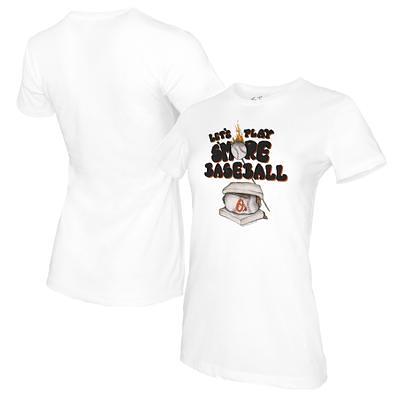 Men's Mitchell & Ness Cream Baltimore Orioles Cooperstown Collection Sidewalk Sketch T-Shirt Size: Medium