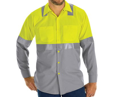 Mens Short Sleeve Tops Industrial Work Shirt Uniform Color Block Workwear  Tops