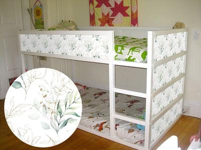 Decals For Kura Bed, Ikea/Floral Pattern Green Gold Leaves & Branches /Furniture  Decals/ Vinyl Decals Kid's Bed Panels/ Peel & Stick - Yahoo Shopping
