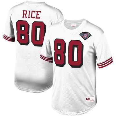 Jerry Rice San Francisco 49ers Mitchell & Ness Retired Player Name & Number  Fleece Pullover Hoodie - Scarlet