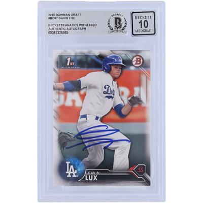 Jacob deGrom New York Mets Autographed 2014 Bowman Prospects MLB 1st #BP73 Beckett Fanatics Witnessed Authenticated 9/10 Rookie Card