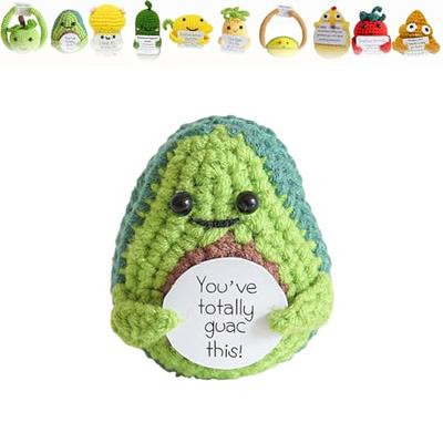 Funny Positive Potato Crochet Potato with Positive Card Funny Home