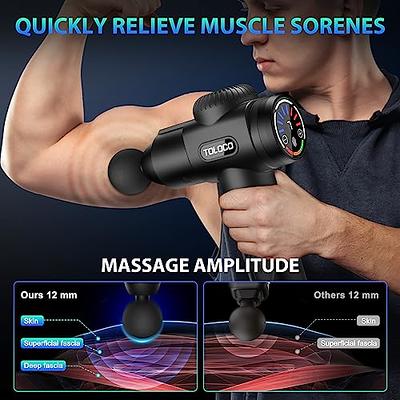 Massage Gun Deep Tissue Massager Electric Percussion Fascia Mini Gun for  Man Woman Athletes Pain Relief