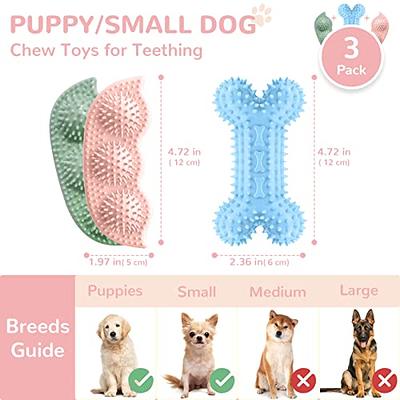 6 Pack Puppy Toys for Teething Small Dogs Cute Pink Pet Dog Chew