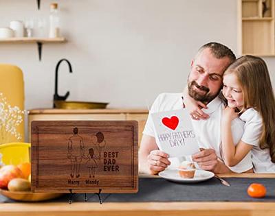 Personalized Cutting Board For Dad, Fathers Day Gifts From Kids