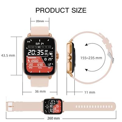 Fashion Smart Watch Women Watches Heart Rate Monitor Call Reminder