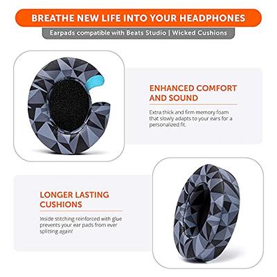 Upgraded Beats Replacement Ear Pads by Wicked Cushions - Compatible with Studio