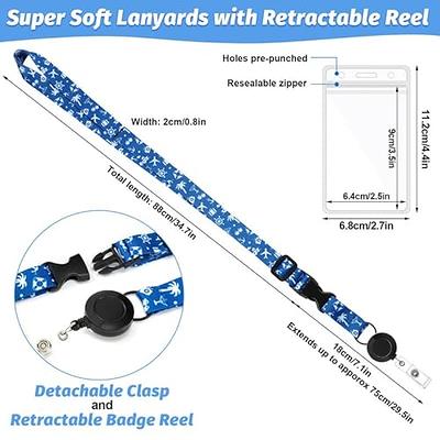 15 Pieces Cruise Lanyards Retractable Cruise Ship Lanyards with