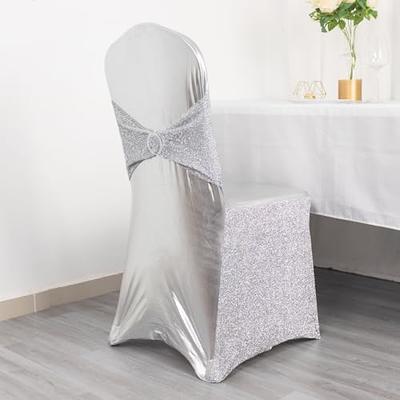 Standard Satin Chair Sash Silver - CV Linens