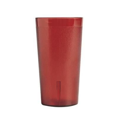 Choice 9 oz. Red SAN Plastic Pebbled Tumbler - 12/Pack