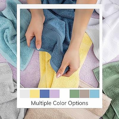 Soft Textiles Bath Towel 4 Pack 100% Cotton Ring Spun White Color Bath Set 27x54 Inches, Size: 27 x 54