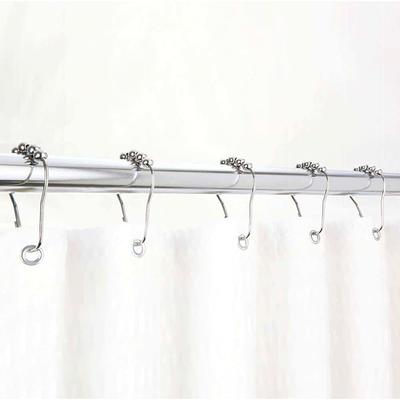 Dyiom Shower Curtain Hooks Rings, Durable Metal Double Glide