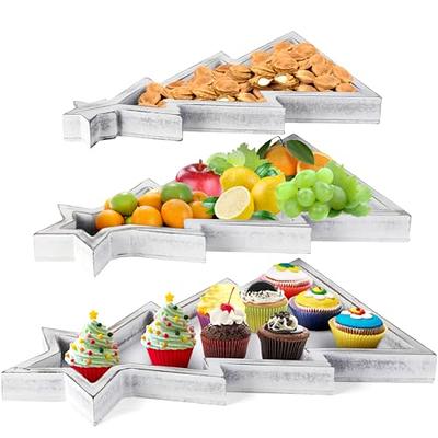 Chip And Dip Serving Set With Bamboo Tray Snack Candy Fruit - Temu