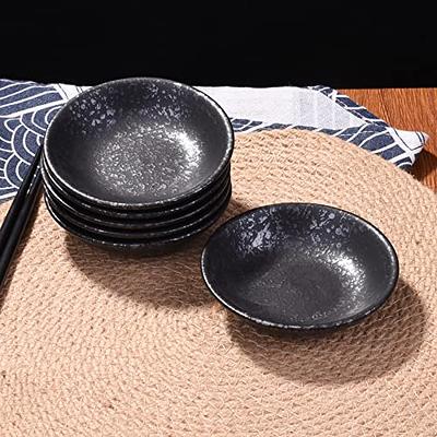 Japanese Style Ceramic Porcelain Sushi Plate Set - 6 Piece