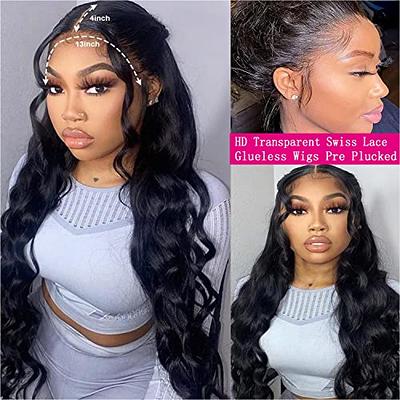 Smilulu 20 Inch Lace Front Wigs Human Hair Body Wave Glueless Wigs Human  Hair Pre Plucked