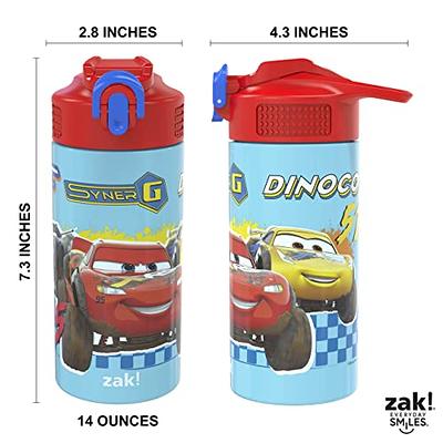 Zak Designs Disney Pixar Cars 14 oz Double Wall Vacuum Insulated Thermal  Kids Water Bottle, 18/8 Stainless Steel, Flip-Up Straw Spout, Locking Spout  Cover, Durable Cup for Sports or Travel - Yahoo Shopping