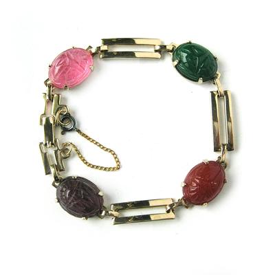 Childs Scarab Bracelet - Vintage Jewerly Collect