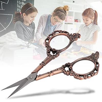 Sewing Scissors Stainless Steel Cutting Paper Small Crafts Plum Vintage  Shears Pointed Clay Shears Decoupage Scissors (Red Copper Plating) - Yahoo  Shopping