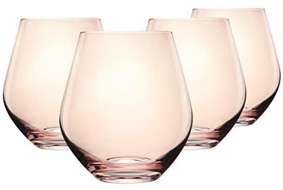 Viski European Crystal 21 oz Bordeaux Glasses (Set of 4)