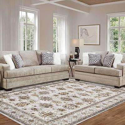 HOMERRY Large Area Rug for Living Room 9x12 Feet Non Slip Backing High Pile  Rug Shaggy Fluffy Area Rug for Bedroom Fuzzy Floor Carpet for Office