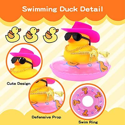 Ducks for Cars - Rubber Duck for Dashboard of Car, Yellow Duck Car  Dashboard Decorations, Squeak Ducks Car Ornaments Car Décor Accessories  with Hat Swim Ring Necklace Sunglasses for Decor Home 