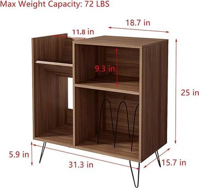 Record Player Stand Vinyl Record Storage Holder Rack LP Display Stand Record  Player Table Turntable Stand with Metal Frame for Living Room Bedroom Study  Office - Yahoo Shopping