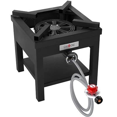 29000 BTU Single Burner Propane Stove with Regulator and 5.9ft