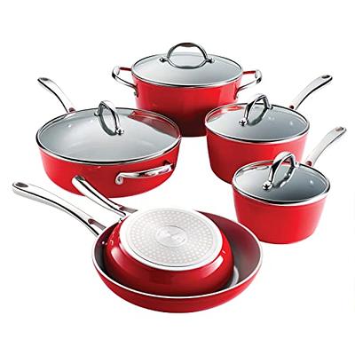 Nuwave 31422 Duralon 10 Piece Forged Aluminum Cookware Set 